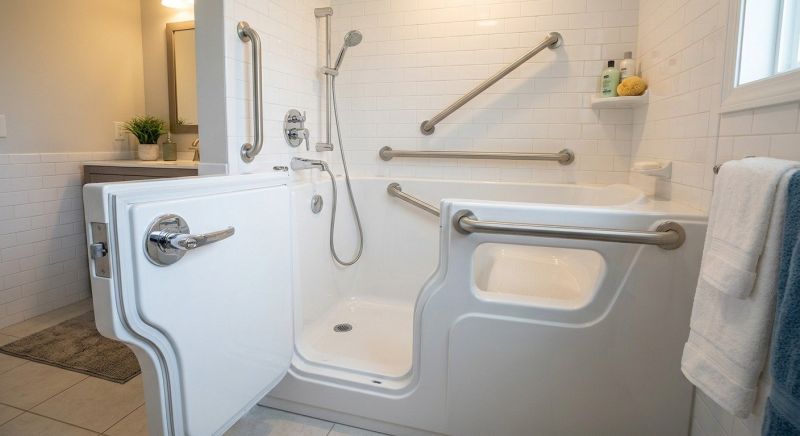 Elderly Bathtub Installation detail